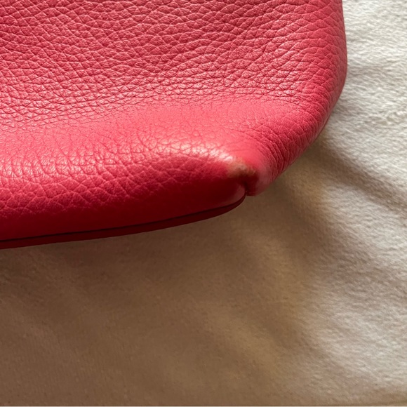 Dooney and Bourke pink pebble leather with a camel colored smooth leather strap - Picture 9 of 15